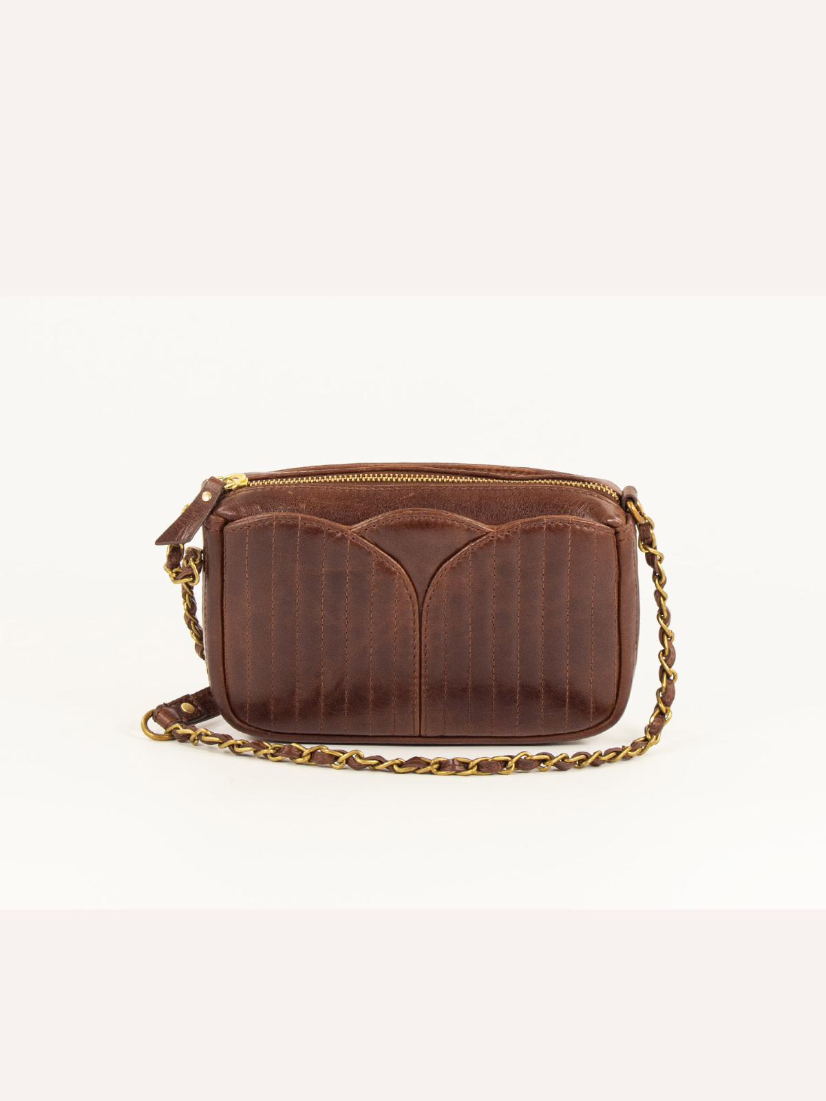 Divinou Leather Bag- Chestnut