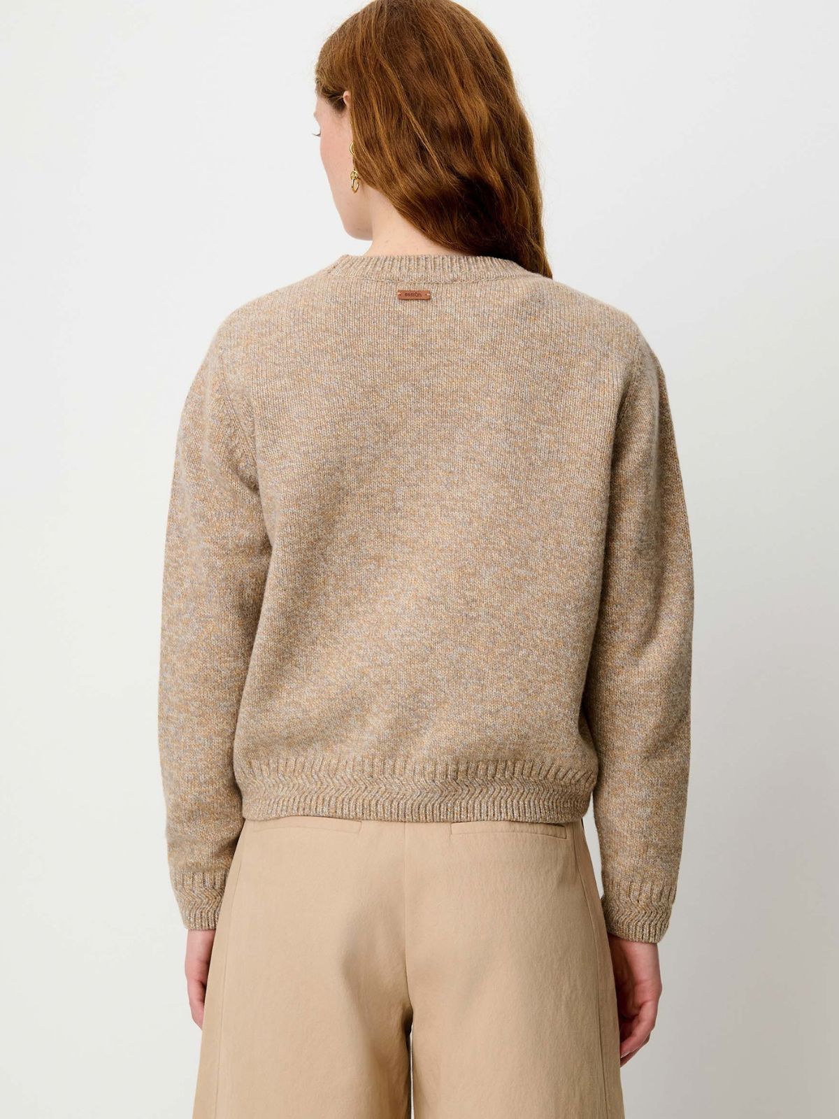 Silty Merino Jumper - Sand