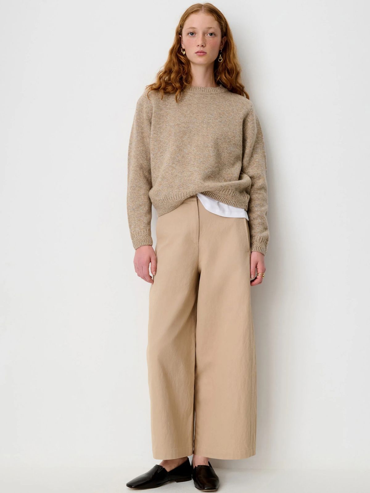 Silty Merino Jumper - Sand