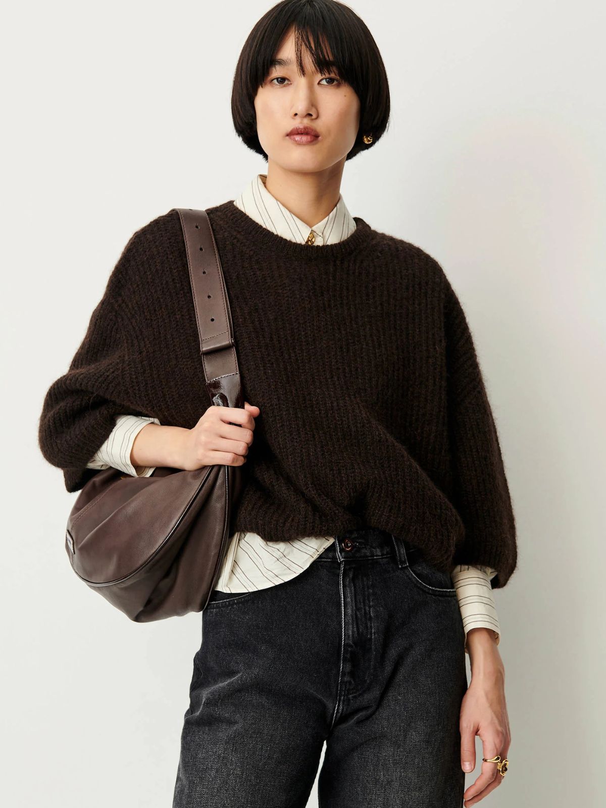 Tallon Merino Jumper - Ebony