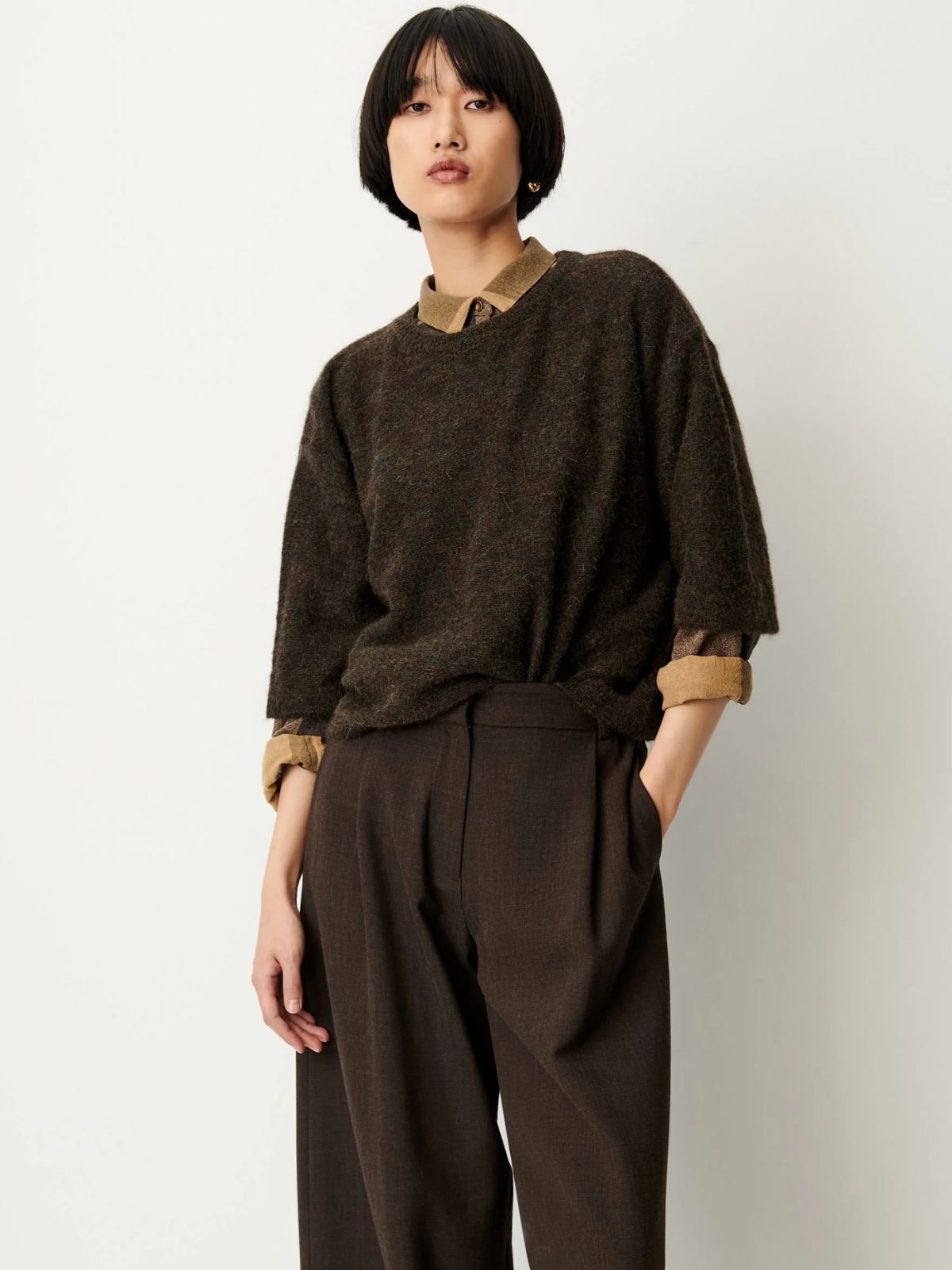 London Alpaca Jumper - Brown