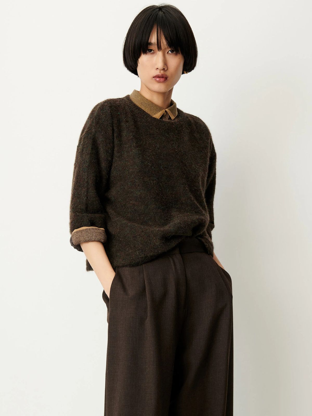 London Alpaca Jumper - Brown