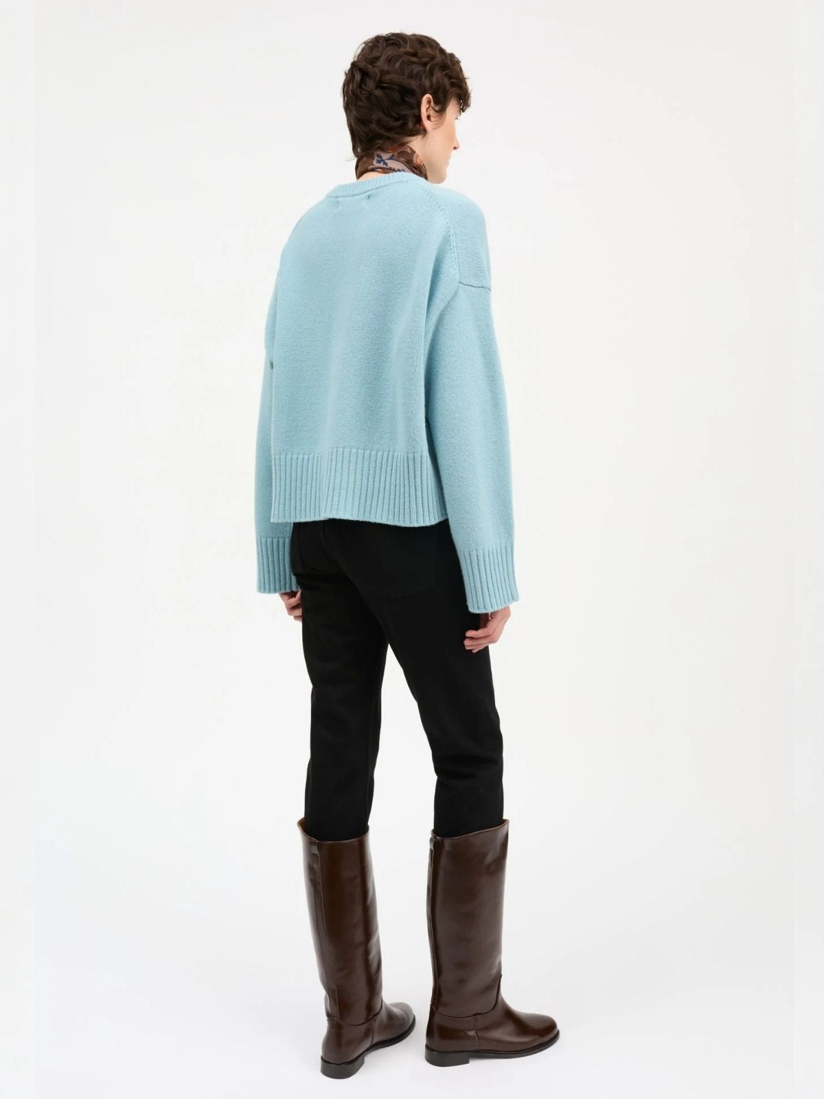 Campa merino Jumper - Aqua