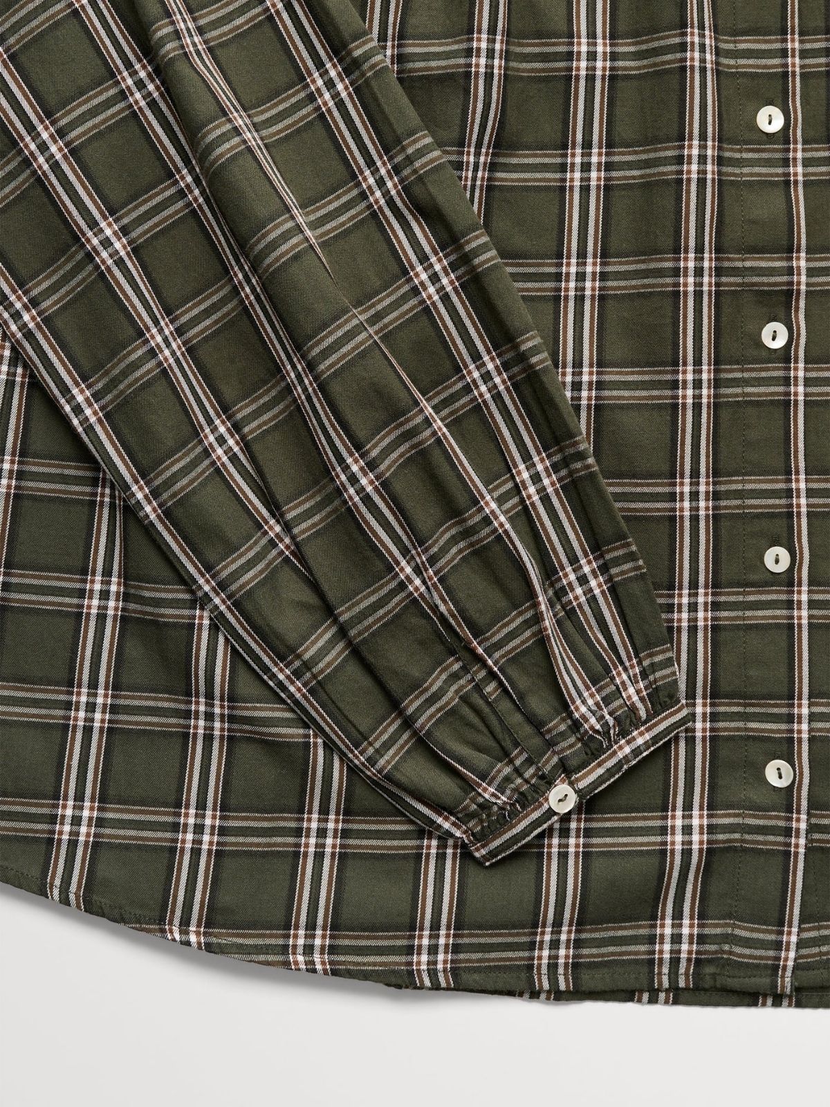 Cilla Check Blouse - Green