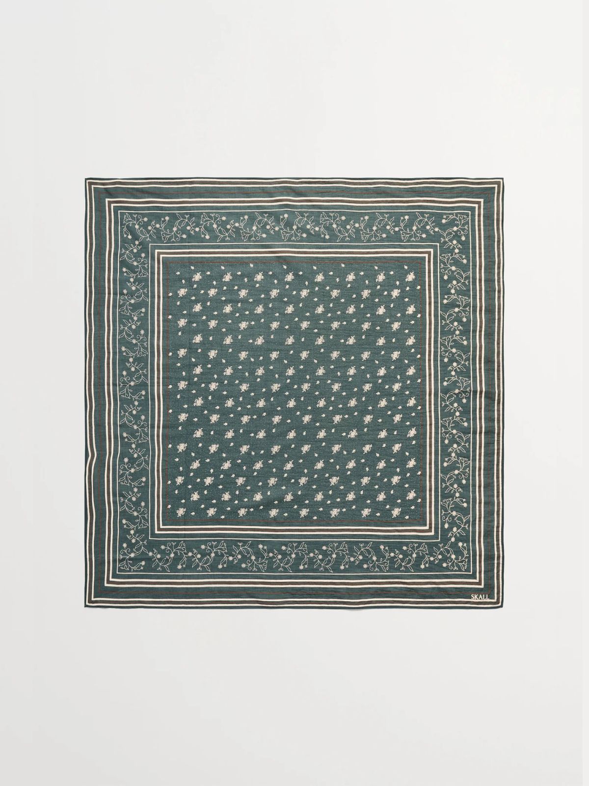 Print Classic Scarf - Green