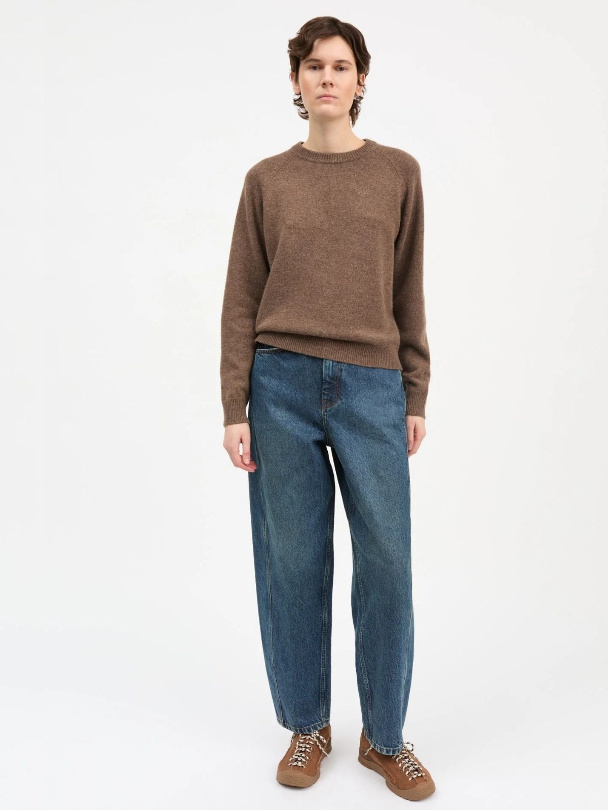 Drew Merino Jumper - Brown