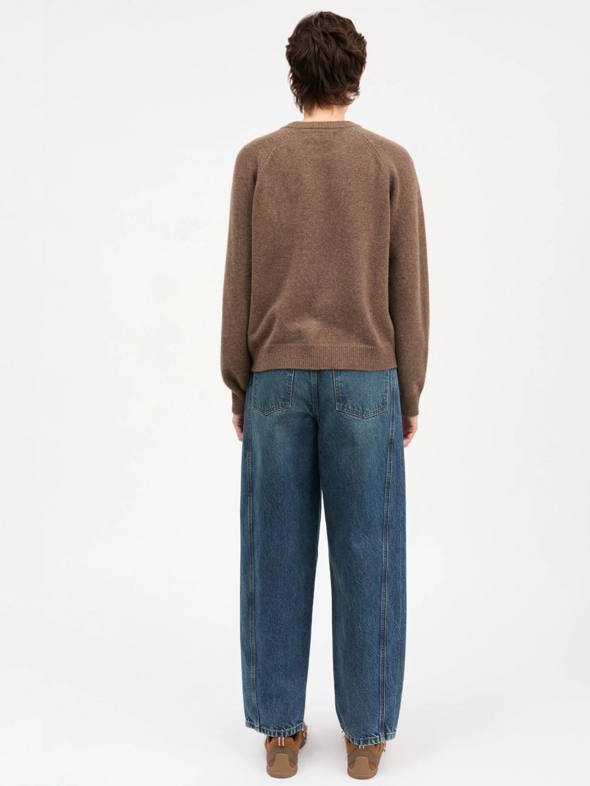 Drew Merino Jumper - Brown
