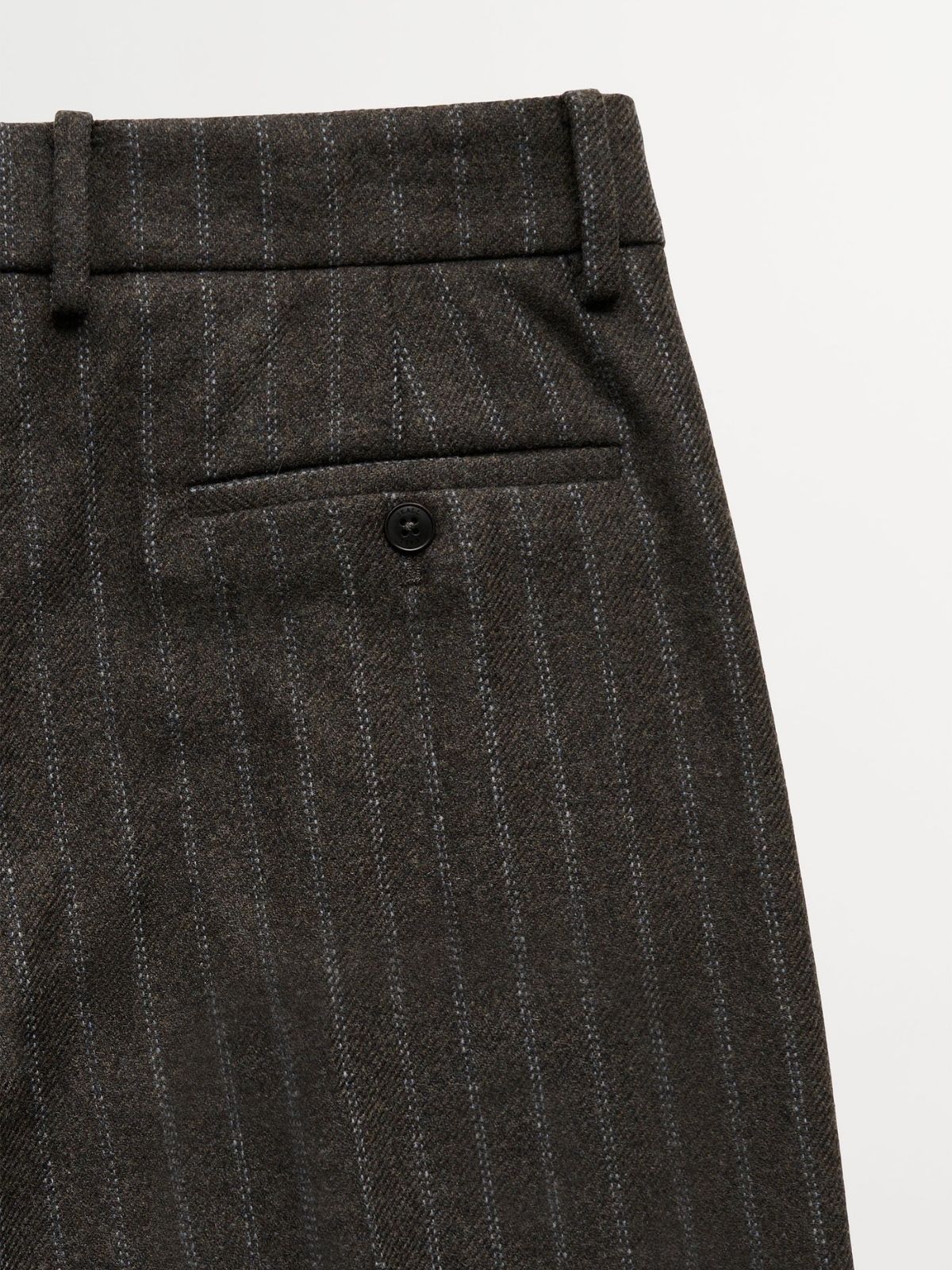 Harry Pinstripe Trousers - Brown