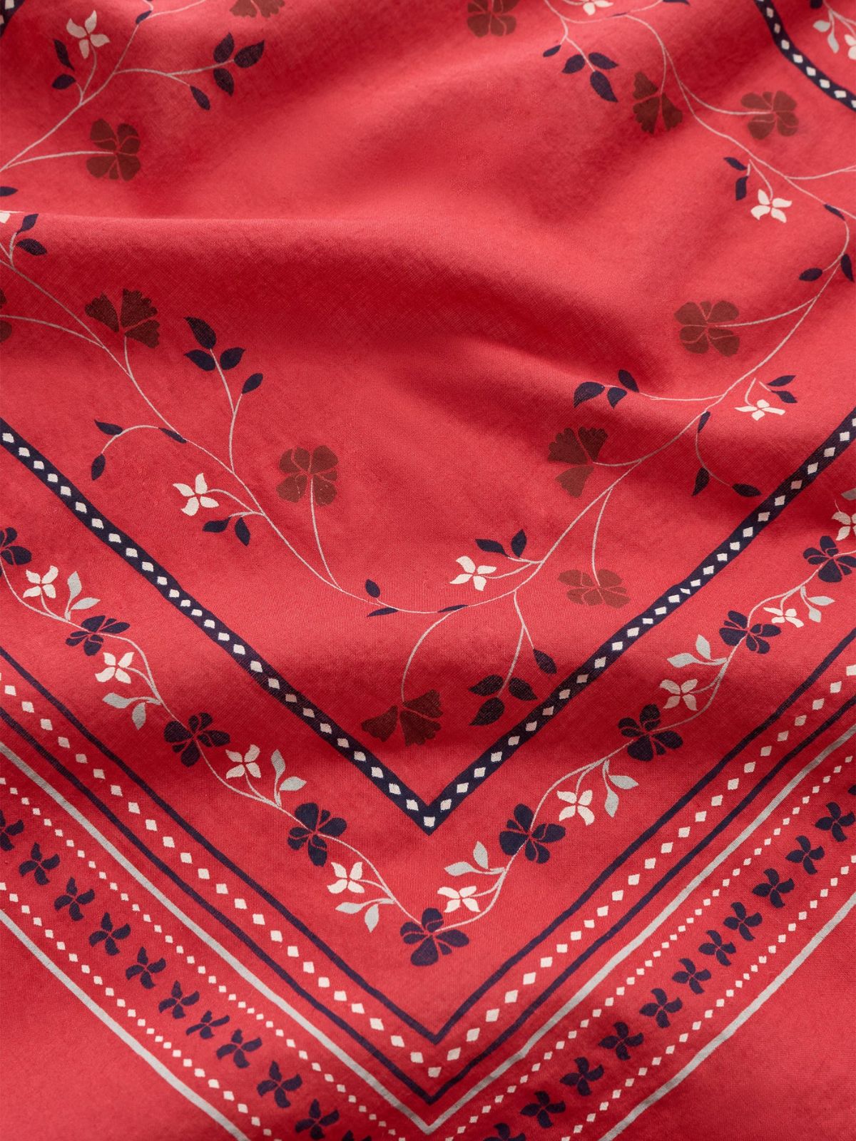 Floral Scarf - Red