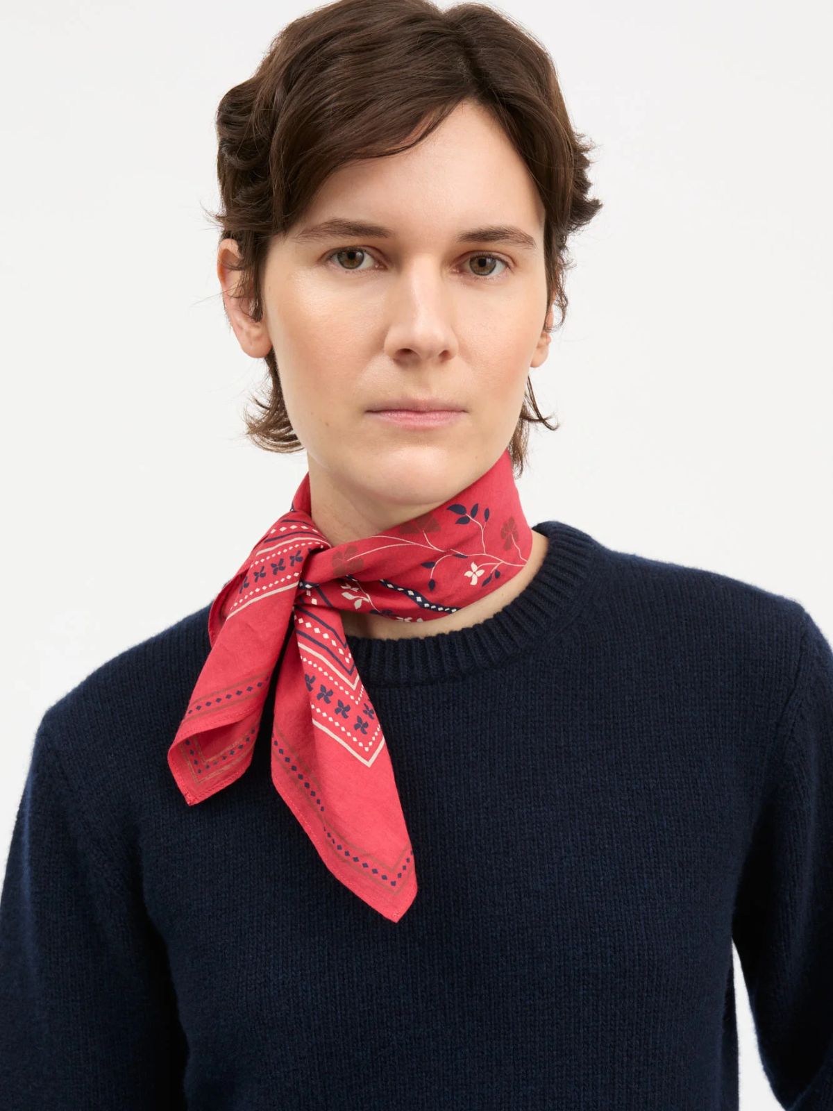 Floral Scarf - Red