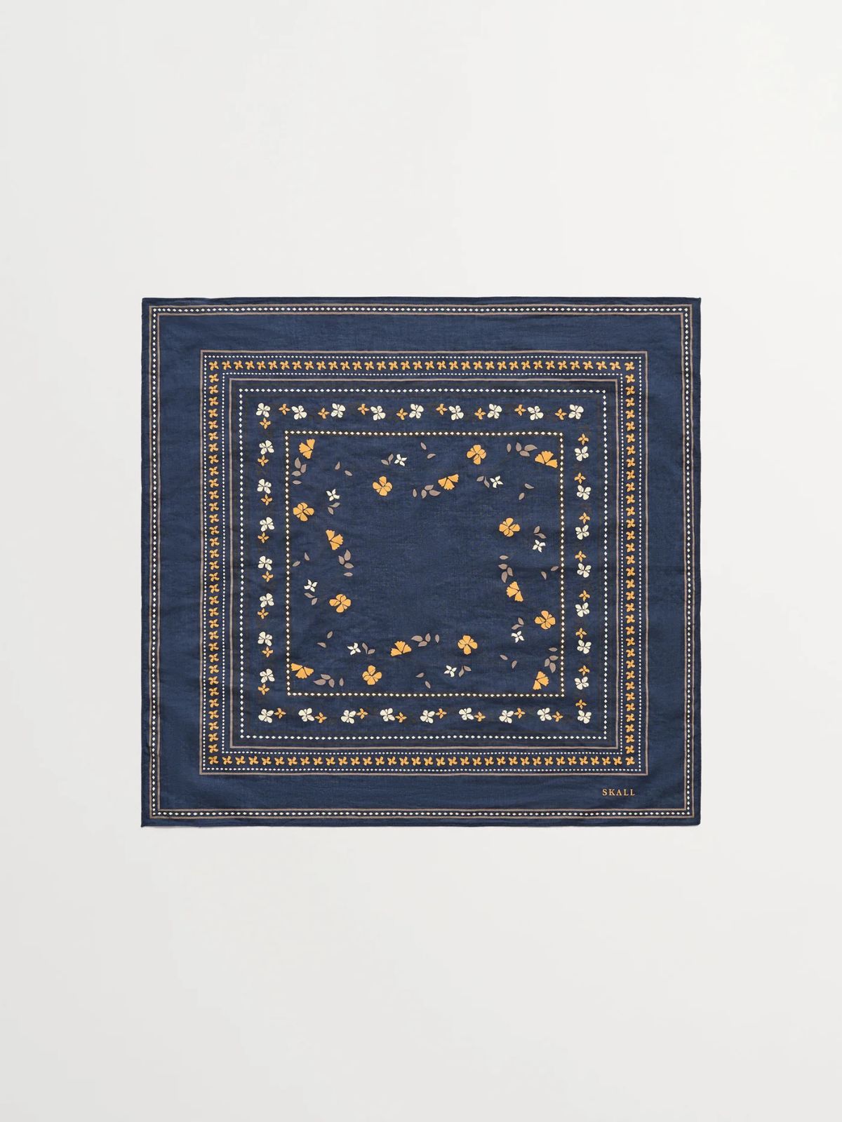 Floral Scarf - Navy