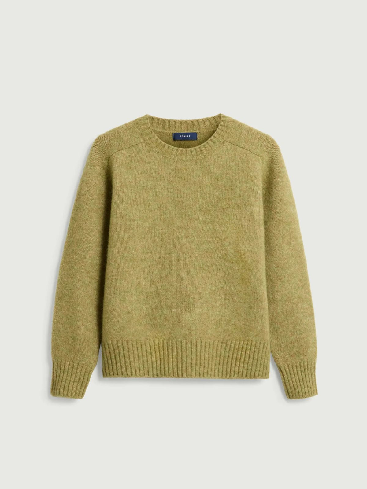 Envie Round Collar Jumper - Sage