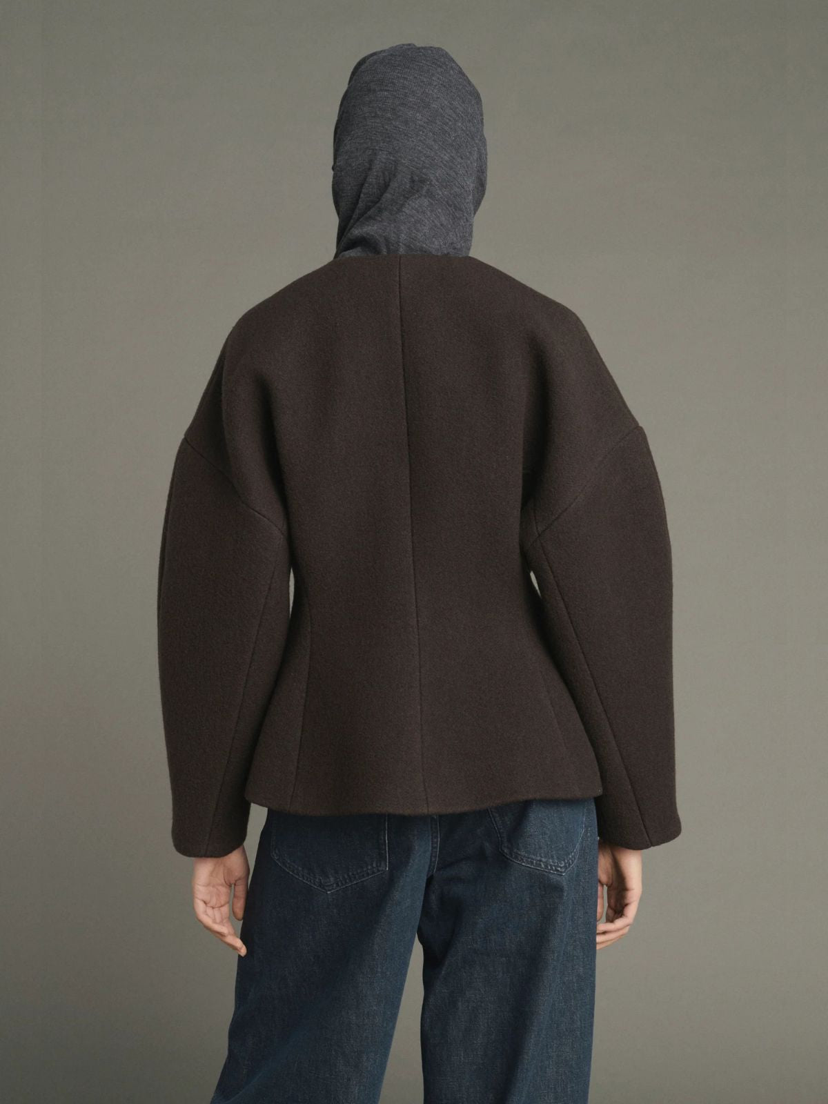 France Wool Jacket - Brown