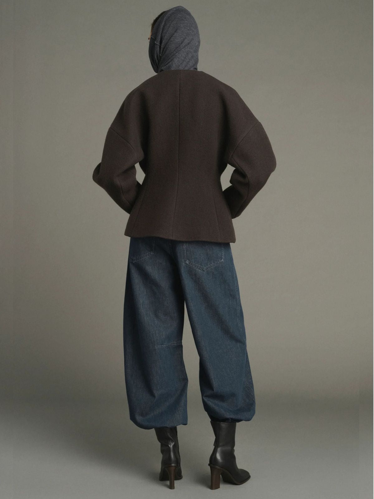 France Wool Jacket - Brown