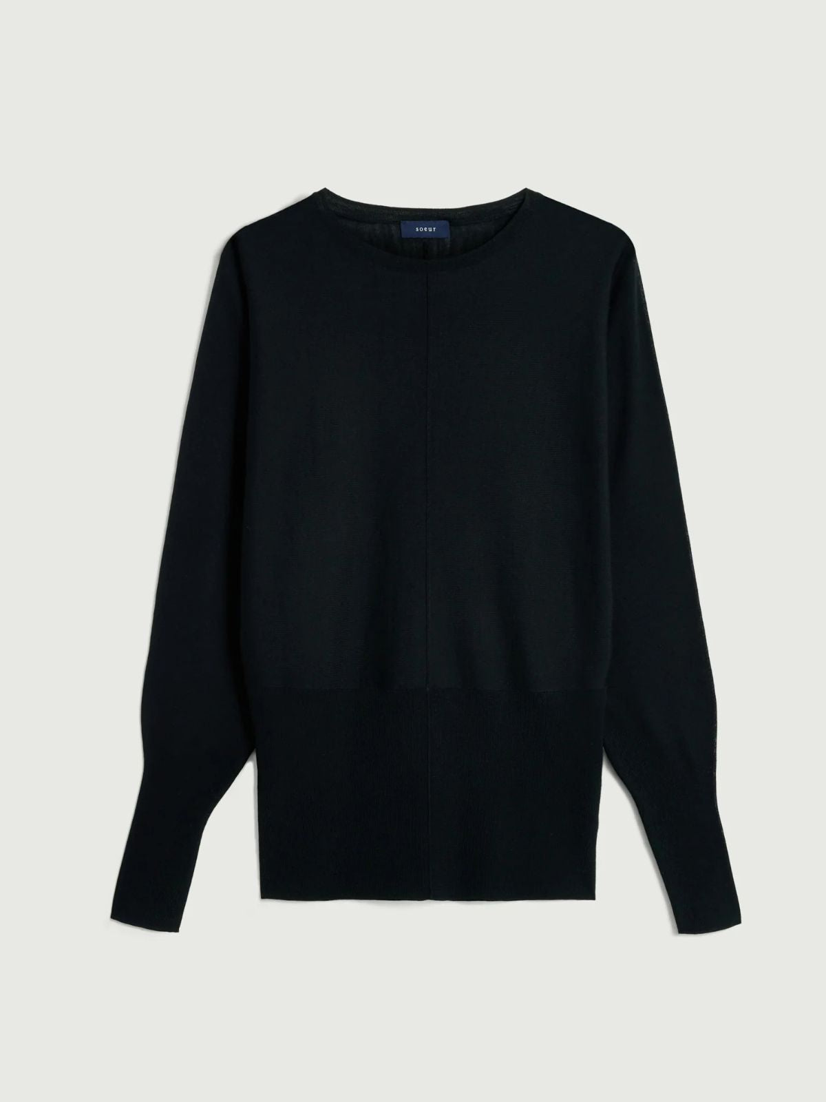 Lina Merino Jumper  - Black