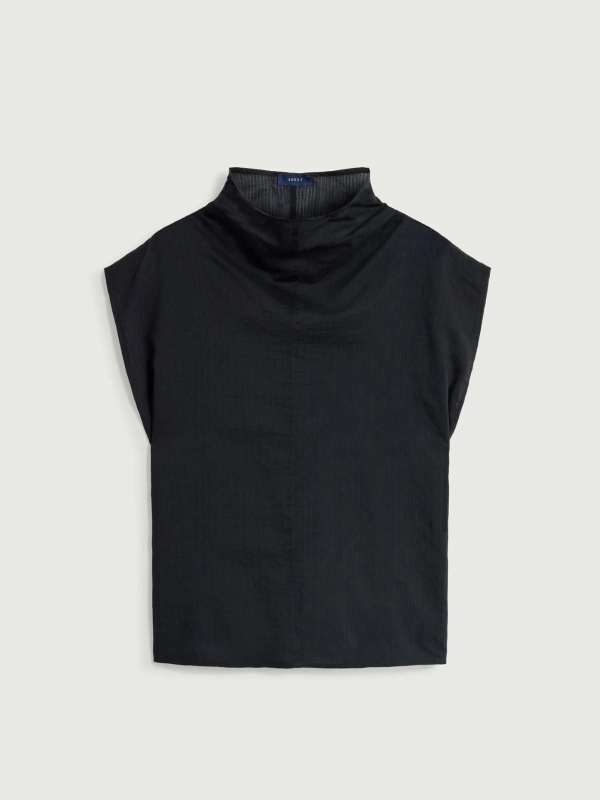 Izumi Sleeveless Blouse - Black