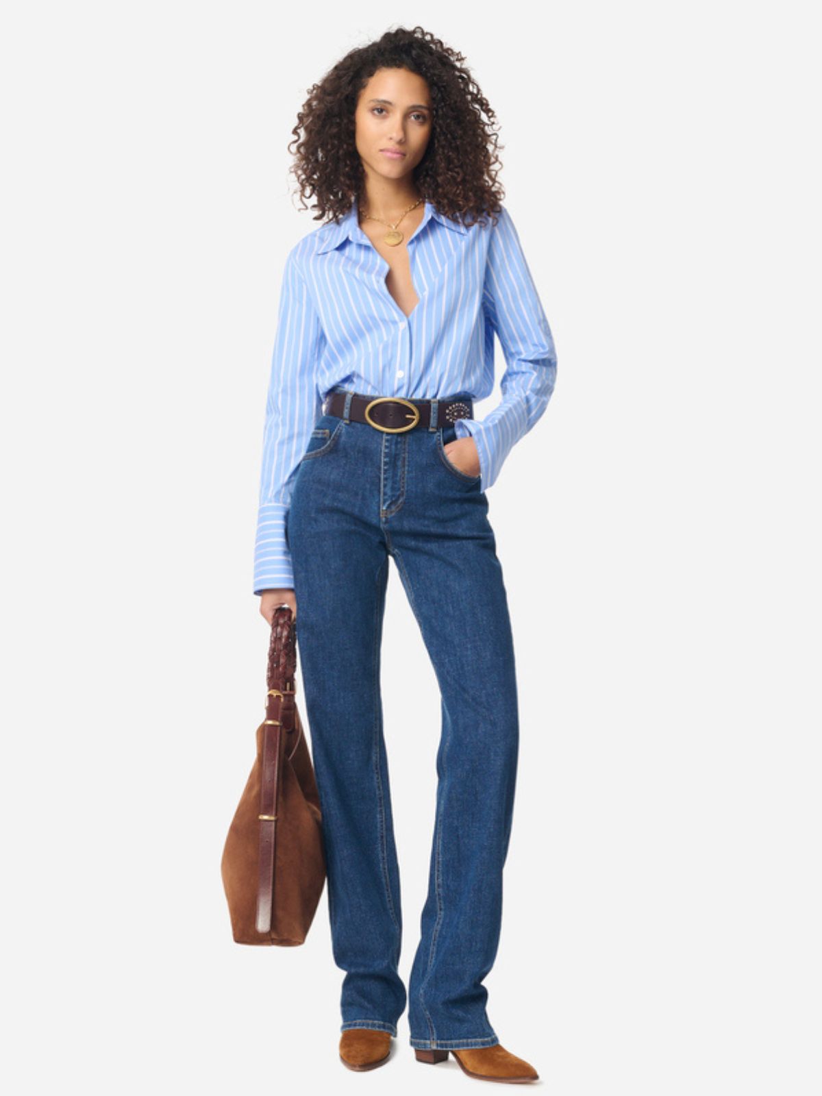 Esti Stripe Shirt - Blue