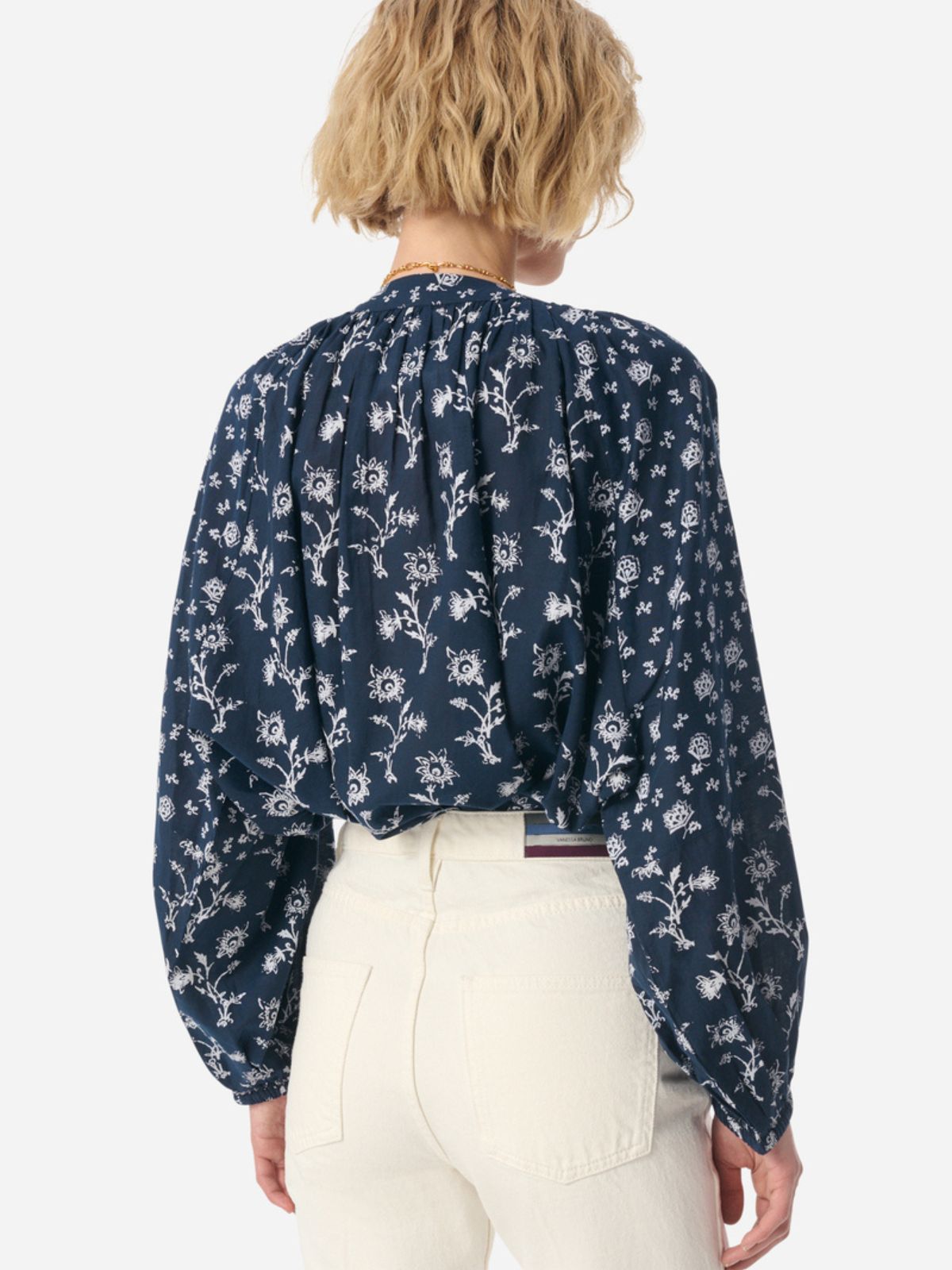 Gedeon Print Blouse - Black & White