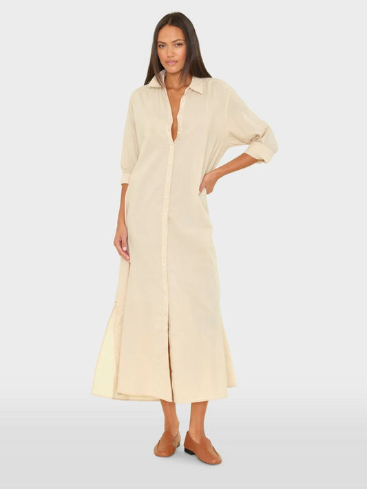 Boden Gauze Dress - Parchment