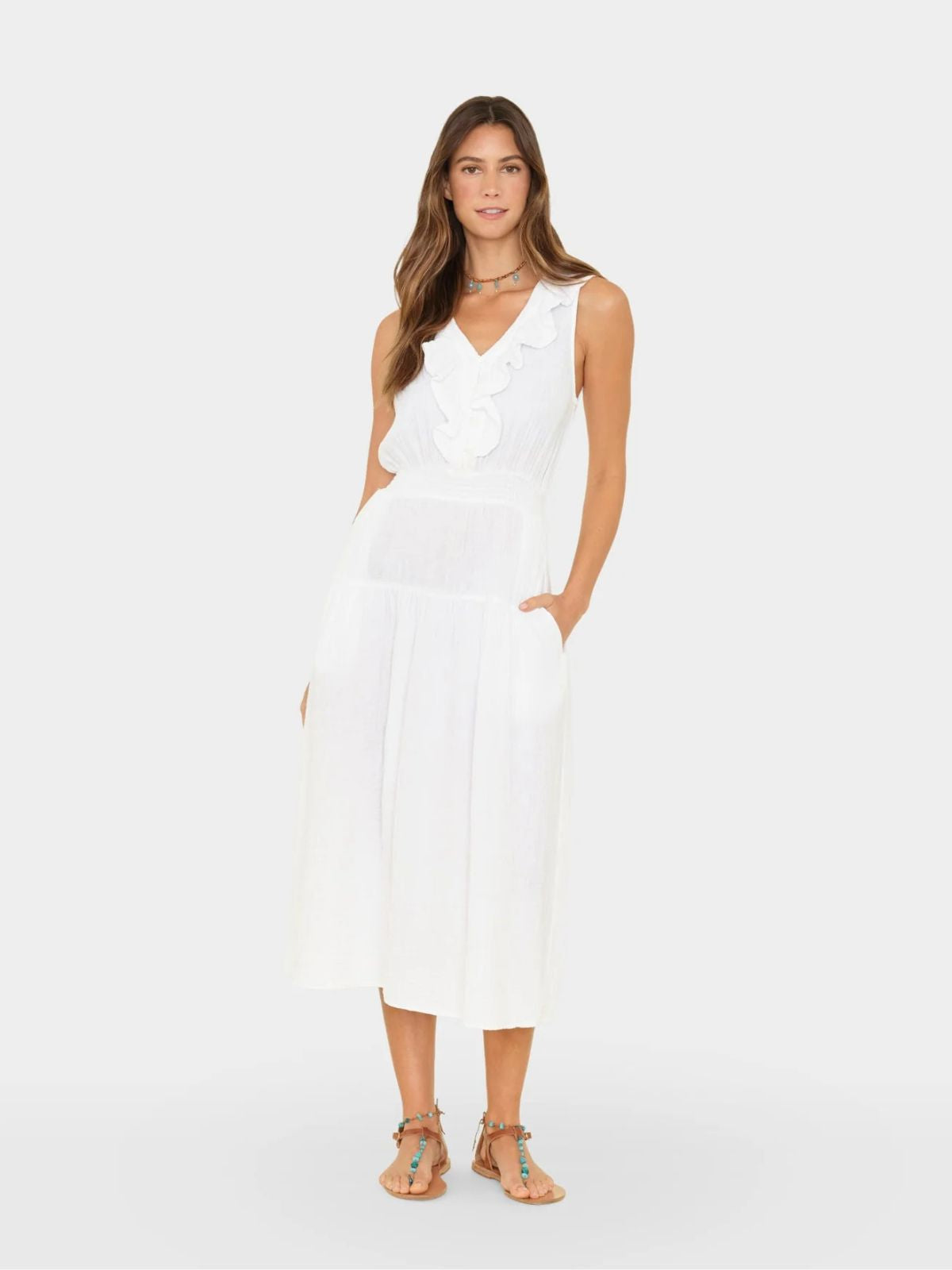 Iris Fashion - XIRENA - Desa dress - White