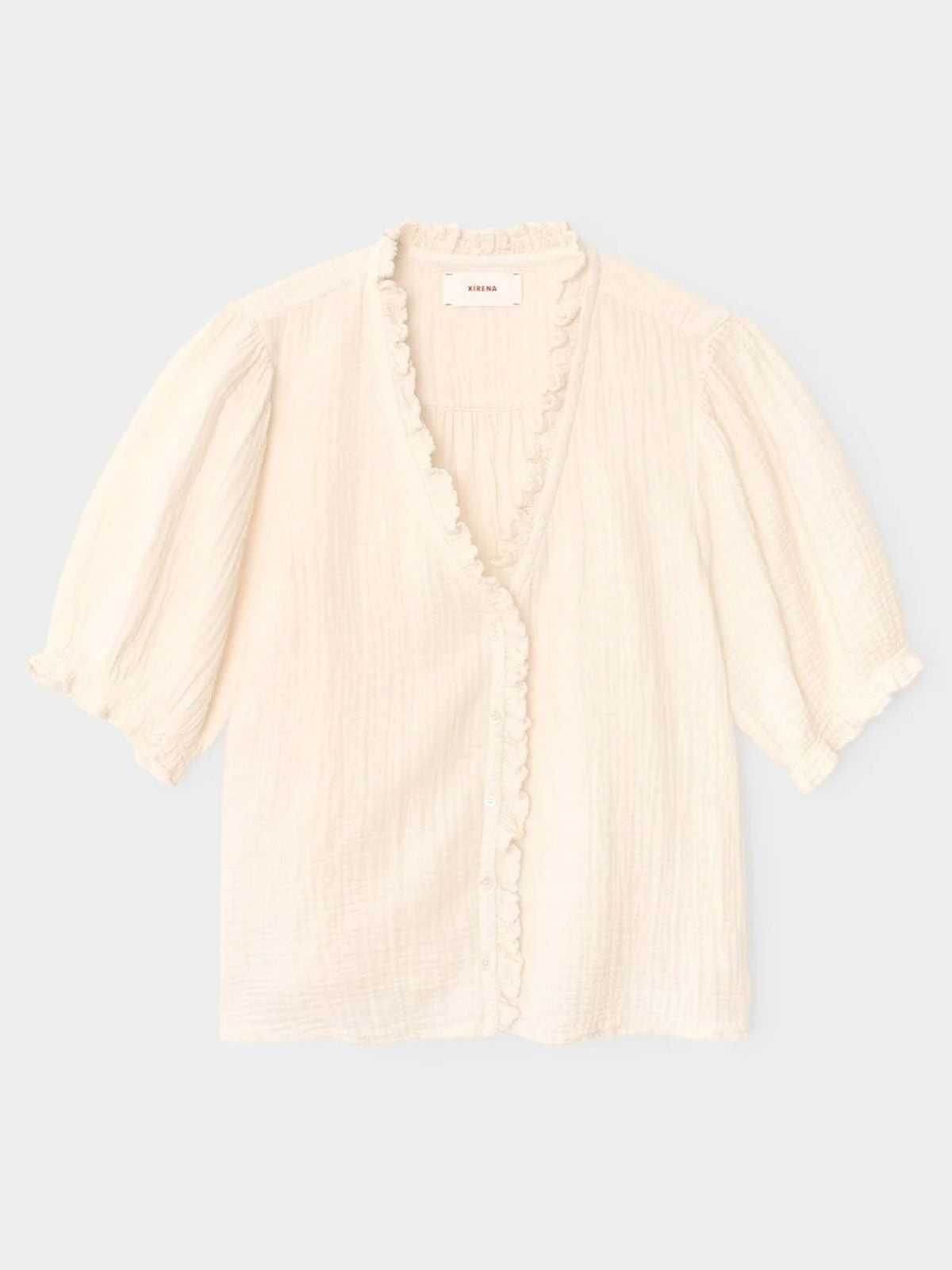 Iris Fashion - XIRENA - Jenna Gauze Shirt - Oyster