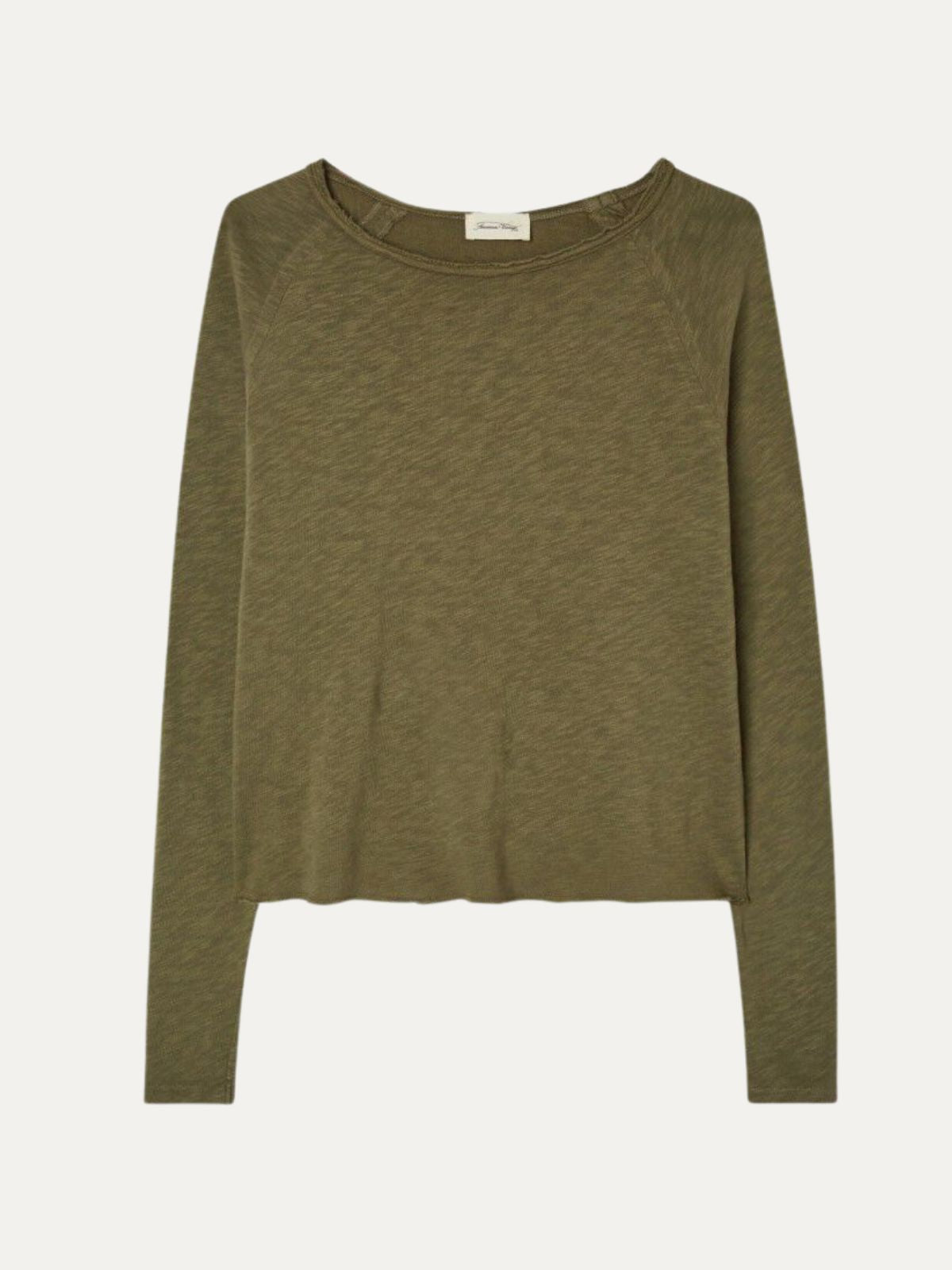 Iris Fashion - AMERICAN VINTAGE - Sonoma Long Sleeve Top - Leaf Green