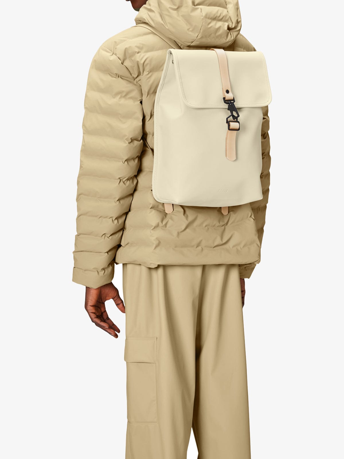 Rains Buckle Rucksack- Cream