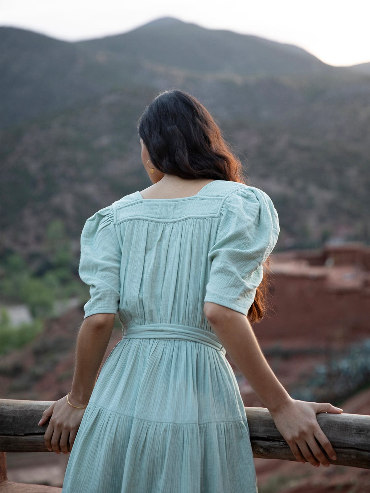 Iris Fashion - BY IRIS - Noelle Cotton Gauze Dress - Mint