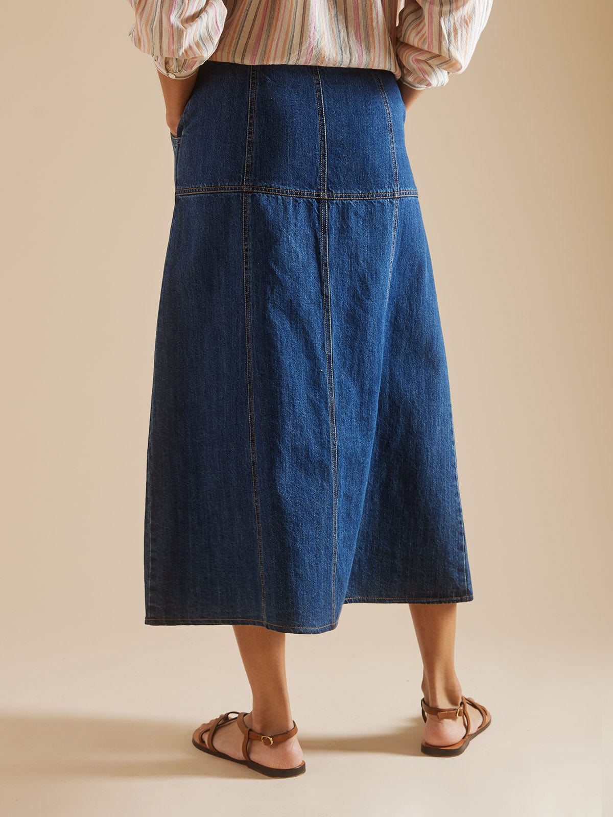 Iris Fashion - BY IRIS - Maddox Button Denim Skirt