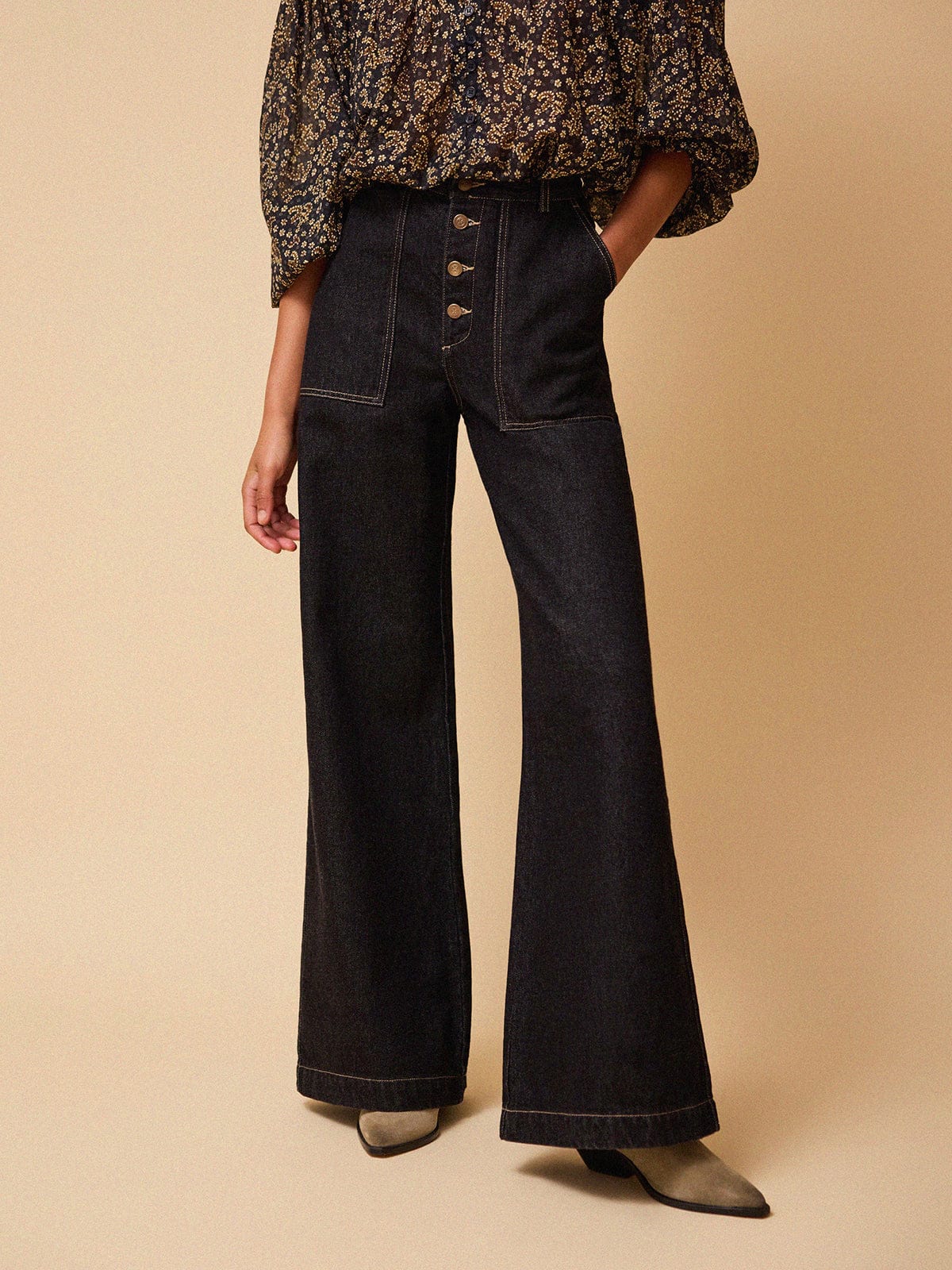Iris Fashion - BY IRIS - Reign Denim Jeans - Black
