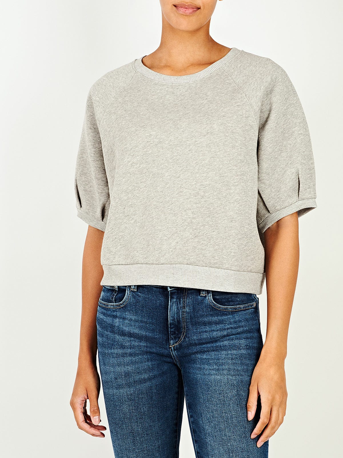 Short sleeve sweatshirt best sale ladies